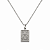 Colar Estrela de David - Retangular - prata 925 - Imagem 1