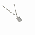 Colar Estrela de David - Retangular - prata 925 - Imagem 1