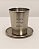 Copo para Kidush em Aço Inoxidável – Dourado ou Prateado (230 ml com Pires) - Imagem 1