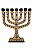 Menorá Knesset de Enfeite - MDF - Imagem 1