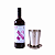 Kit Kidush Copo Aço Inox 150ml + Vinho Kosher 750ml Judaico - Imagem 1