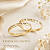 Par de alianças personalizável - Ouro 18K - Imagem 2