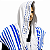 Talit Gadol Kosher Acrilã - 1,40 x 1,90 m - Imagem 2