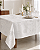 Toalha de Mesa Branca Decorada - Shabat Shalom - Imagem 2
