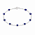 Pulseira Olho Grego em Prata 925 - Azul - Imagem 1