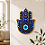 Hamsa de Porcelana Repleta de Olhos Gregos - Enfeite de Parede - Imagem 4