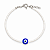 Pulseira de Miçangas Olho grego Azul - Fecho de Prata 925 - Imagem 1