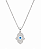 Colar Hamsa Com Olho Grego Azul Repleta de Zircônias - Prata 925 - Imagem 1