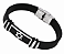 Pulseira de Borracha Estrela de David Aço Inox - Imagem 6
