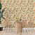 Papel de Parede Floral Folhas Laranjas e Fundo Amarelo - Imagem 1