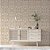 Papel de Parede Pedras Quadradas Mosaico Off-White - Imagem 3