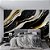 Papel de Parede Mármore Preto Veio Branco e Dourado Líquido - Imagem 3