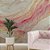 Papel de Parede Mármore Líquido Dourado e Rosa - Imagem 1
