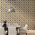 Papel de Parede Azulejo Ladrilho Floral Ocre e Preto - Imagem 2