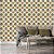Papel de Parede Azulejo Estrela Amarelo Ouro e Preto Retrô - Imagem 1