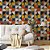 Papel de Parede Azulejo Geométrico Curvas Multicolorido - Imagem 2