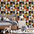 Papel de Parede Azulejo Geométrico Curvas Multicolorido - Imagem 3