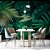 Papel de Parede Folhas Mural Tropical Artístico - Imagem 1