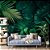Papel de Parede Folhas Mural Tropical Artístico - Imagem 2