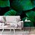 Papel de Parede Folhas Largas Verde Escuro - Imagem 3