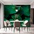 Papel de Parede Folhas Largas Verde Escuro - Imagem 1