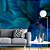 Papel de Parede Folhas Gigantes Azul Petróleo Profundo - Imagem 1