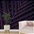 Papel de Parede Folhas de Palmeira Roxo e Preto - Imagem 2