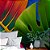 Papel de Parede Folhas Monstera Tons Vibrantes - Imagem 1