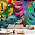 Papel de Parede Folhas Monstera Multicolorido - Imagem 2