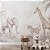 Papel de Parede Safari Girafa, Elefante e Zebra - Imagem 3