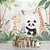 Papel de Parede Safari Girafas, Elefante e Panda - Imagem 1