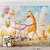 Papel de Parede Safari Girafa e Seus Amigos no Trenzinho - Imagem 2