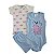 Kit 3 a 12 Peças Roupa Bebê Body MENINA Algodão Curto - Imagem 4