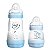 Kit 2 Mamadeira MAM Easy Start (Azul) 130 e 260ml - Anti-cólica e Auto-esterilizável - Imagem 1