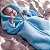 Saco de dormir Bebê Inverno Manta Cobertor Infantil (Azul) Etruria - Imagem 1
