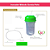 KIT Relactador Mamatutti c/ frasco e sonda para relactação na amamentação - Save Milk - Imagem 4