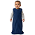 Saco Saquinho de Dormir Bebê (Sleep Bag) Cobertor de Vestir Soft (Azul) Tam. M - Imagem 4