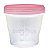 Pote Potinho de papinha (ou armazenar leite materno) Cap. 150ml (Rosa) Kababy - c/ 5 unidades - Imagem 2