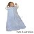 Saco Saquinho de Dormir Bebê (Sleep Bag) Malha Verão (Azul) Tam. P - Imagem 9