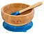 Bowl Infantil Bebê Tigela de Bambu BPA Free (Azul) com ventosa - Imagem 7