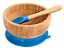 Bowl Infantil Bebê Tigela de Bambu BPA Free (Azul) com ventosa - Imagem 1