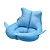 Almofada Ergonômica luxo para banho bebê banheira (Azul) Kababy - Cód. 22110A - Imagem 2