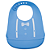 Babador de silicone com pega migalhas Gravata (Azul) Buba - Cód. 09723 - Imagem 2