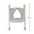 Assento Redutor com escada para privada Infantil Desfralde (Cinza) - Buba - Cód. 11991 - Imagem 4
