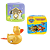 Kit 3 Peças Brinquedos de Banheira Bebê Infantil - Livrinho e Patinho de Banho (Pato de corda, Patrulha Canina e Jesus) - Imagem 1