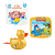 Kit 3 Peças Brinquedos de Banheira Bebê Infantil - Livrinho e Patinho de Banho (Pato de corda, Os 3 Porquinhos e Galinha Pintadinha) - Imagem 1