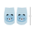 Meia antiderrapante p/ bebê com aplique ursinho (Azul) tam. 6m a 12m - Buba - Cód. 14541 - Imagem 4