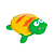 Bichinhos oceano Brinquedinho de Banho (Colorido) Buba c/ 4 uni - Cód. 09679 - Imagem 5