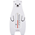 Termômetro de banho banheira para bebê urso (Branco) Buba - Cód. 12646 - Imagem 2
