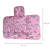 Trocador Portátil de Fraldas 100% Algodão 43cm x 65cm (Rosa) - Incomfral Bublim Baby - Imagem 3